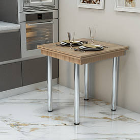 Кухонний стіл "Медіум" Дуб Сонома (700x600x750) Дуб Сонома Гамма стиль