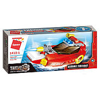 Детский конструктор Пожарная техника Qman 1410 в коробке Assault Fireboat, Time Toys