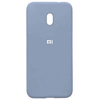 Чехол для Xiaomi Redmi 8A Silicone Case (сиреневый цвет) с микрофиброй