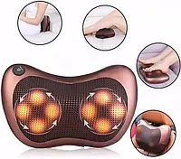 Массажная роликовая подушка Massage Pillow с инфракрасным подогревом