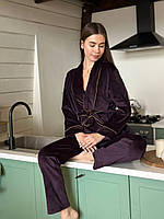 Жіноча піжама велюрова королівський велюр жиноча пижама тепла