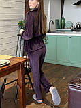 Жіноча піжама велюрова королівський велюр жиноча пижама тепла, фото 10