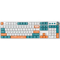 Клавиатура Aula F2088 PRO Plus 9 Orange Keys KRGD Blue USB UA White/Blue 6948391234908 YTR