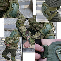 Наколінники і налокітники тактичні (захисні) Eagle KN-04 Green / Наколінники тактичні ep