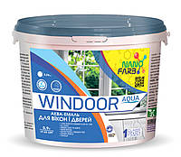 Windoor Aqua Nanofarb Эмаль акриловая для окон и дверей полуматовая, 0.9 кг