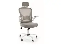 Кресло поворотное офисное (компьютерное) Q-639 серое