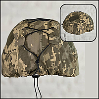 Армейский маскировочный кавер с ушами на каску пиксель для охоты, чехол на шлем защитныйlibl