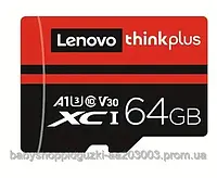 Карта памяти Lenovo ThinkPlus Micro SD, класс 10, 64 Гб