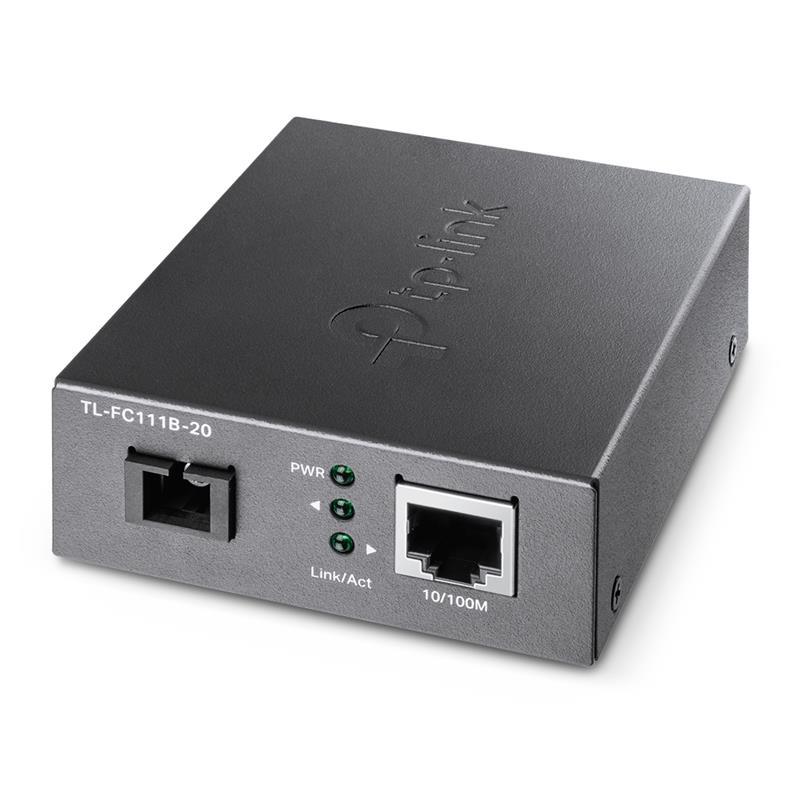 Медіаконвертер TP-LINK TL-FC111B-20 1xFE, 100Base-LX, SM, WDM, 20km, SC