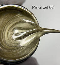 Металева фарба Danny (metal gel) №02 5 ml
