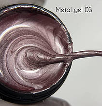 Металева фарба Danny (metal gel) №03 5 ml