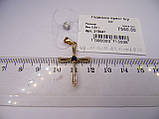 Хрестик золотий із діамантами та сапфіром. Вага 2,54 грамів., фото 8