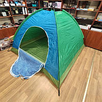 Палатка туристическая раскладная 200 х 200 см двухместная с москитной сеткой (50384) ep