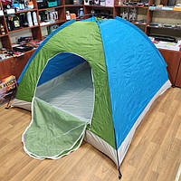 Палатка туристическая раскладная 200 х 200 см двухместная с москитной сеткой (50392) ep