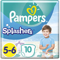 Подгузники Pampers для плавания Splashers Размер 5-6 14+ кг 10 шт 8001090728951 YTR