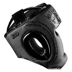 Боксерський шолом Phantom Muay Thai Full Face Black (капа в подарунок), фото 4