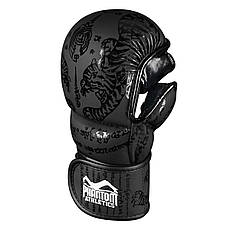 Рукавиці для ММА Phantom Muay Thai Black L/XL (капа в подарунок), фото 4