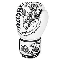 Боксерські рукавиці Phantom Muay Thai White 12 унцій (капа в подарунок), фото 3