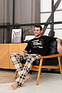 Чоловіча Піжама трикотажна штани+футболка EVERY DAY COSY З ПРИНТОМ, фото 5