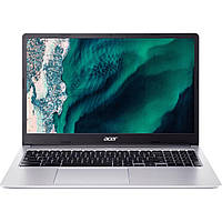 Ноутбук Acer 15 Chromebook 315 CB315-4H-C2ST 1920x1080/ Intel C N4500/8GB/F128GB/ UMA/ChromeOS/silver