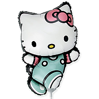 Фольгированный шарик мини-фигура Flexmetal 14"(35 см) "Hello Kitty" Китти