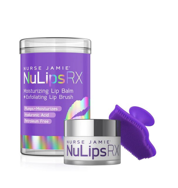Набір для догляду за губами Nurse Jamie NuLips RX Lip Balm + Exfoliating Brush (бальзам, відлущуюча щіточка)