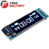 OLED дисплей графический SSD1306 I2C 0.91" 128x32 Arduino AVR STM32 ep