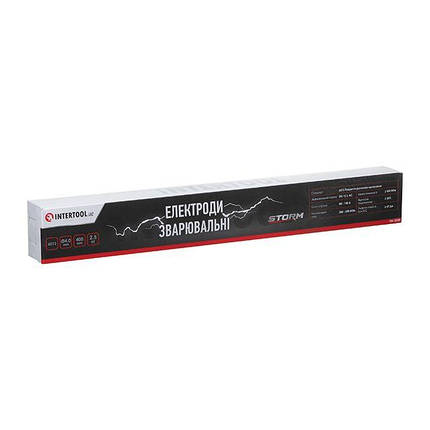 Електроди зварювальні 6013, Ø 4 мм, уп. 2,5 кг, STORM INTERTOOL EW-2540, фото 1