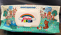 Серветка волога "KINDER FRESH" 120 шт з клапаном