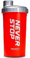 Шейкер Shaker Never Stop 700 ml красный