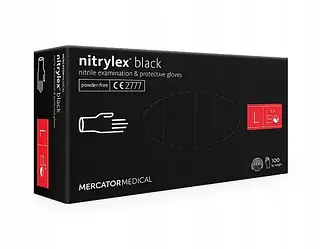 Рукавички нітрилові Nitrylex black розмір L