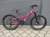 Горный подростковый велосипед Viper Navigator 24" FR/D рама 12 розовый