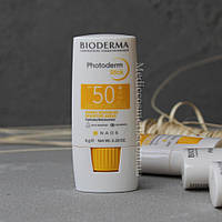 Bioderma Photoderm Stick 50 SPF (Биодерма стик) солнцезащитный стик для чувствительных зон и лица