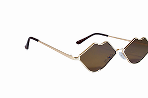 Сонцезахисні жіночі окуляри 0275-5 коричневі, фото 3