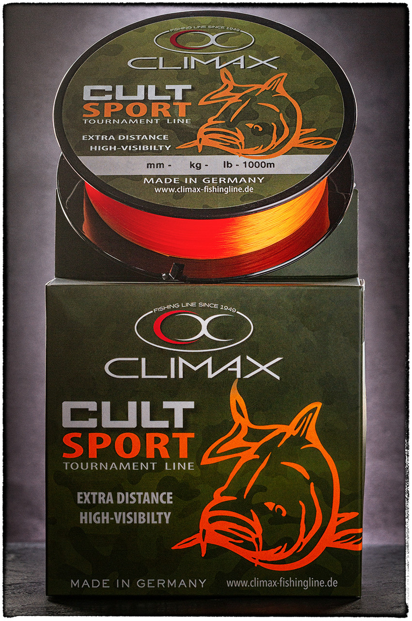 Волосінь CLIMAX CULT Carp Sport Orange 0,28 мм 6,8 кг 1000 м