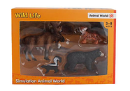 Ігровий набір тварин (4 тварини, нетоксичні матеріали, в коробці) WL 665-35, фото 2