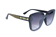 Сонцезахисні жіночі окуляри 3048-1 чорні з градієнтом, фото 3