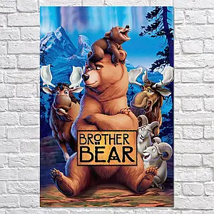 Плакат "Братик ведмедик, мультфільм, Brother Bear (2003)", 60×40см