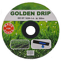 Крапельна стрічка емітерна GOLDEN DRIP 1620-1.4-10 500м