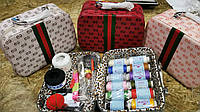 Косметичка-кейс в стиле Gucci+набор для шитья шкатулка,чемоданчик lk