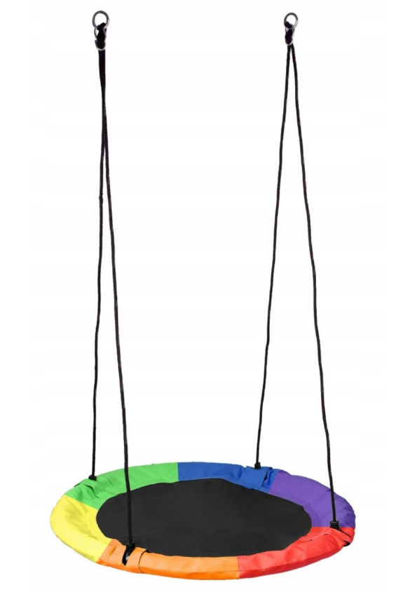 Гойдалка гніздо для дітей ROMEK 100см (Різнокольорова) (5902340321898)