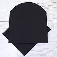 Детская шапка с хомутом КАНТА размер 48-52 Черный (OC-237) GG, код: 1900030
