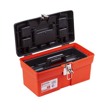 Ящик для інструментів, з металевими замками, 13", 330*180*165 мм INTERTOOL BX-1113, фото 2