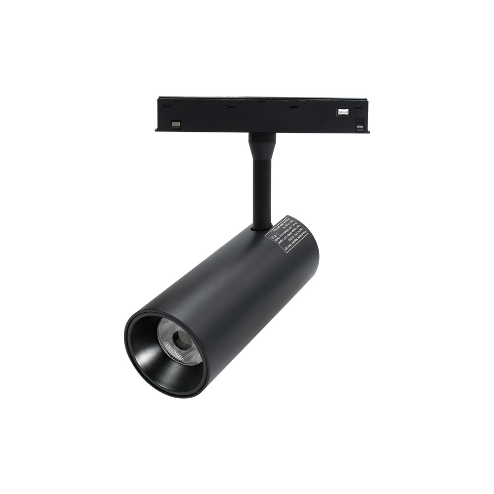 Магнітний трековий світильник чорний OLEDIM OL57 12W 4000K, фото 1