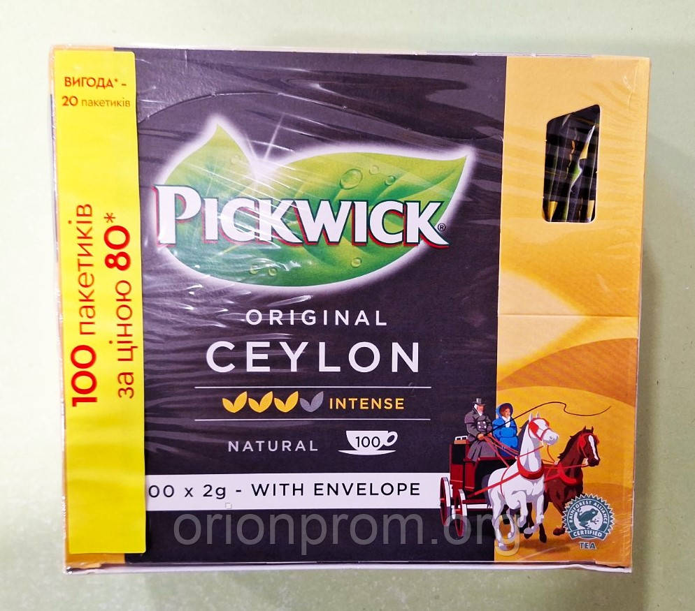 Чай Pickwick Original Ceylon 100 пакетів чорний