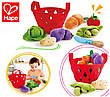 Ігровий набір Hape E3167 Кошик із овочами набір текстильних іграшок, фото 7