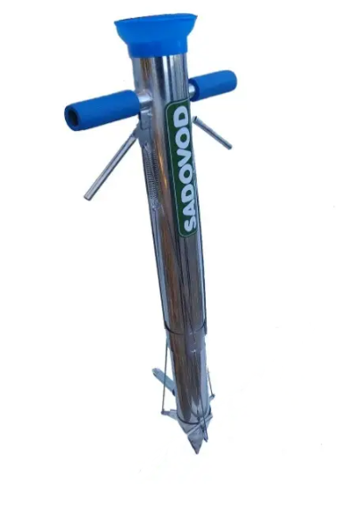 ТОП ПРОДАЖІВ серед фермерів ►►Пістолет-саджалка для висадки розсади, насіння, овочів з двома ручками, фото 1