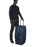 Сумка на колесах велика L т.синя 75x34x36см/92л/2.4кг/Worldline 898-75, фото 2
