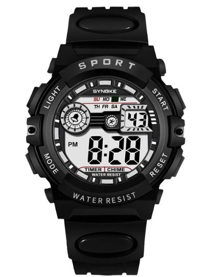 Годинник наручний спортивний Synoke waterproof 30m black