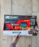 Бластер X-Shot Excel Xcess Red.Іграшкова зброя Zuru X-Shot Red Швидкострільний бластер EXCEL Xcess 16 патронів